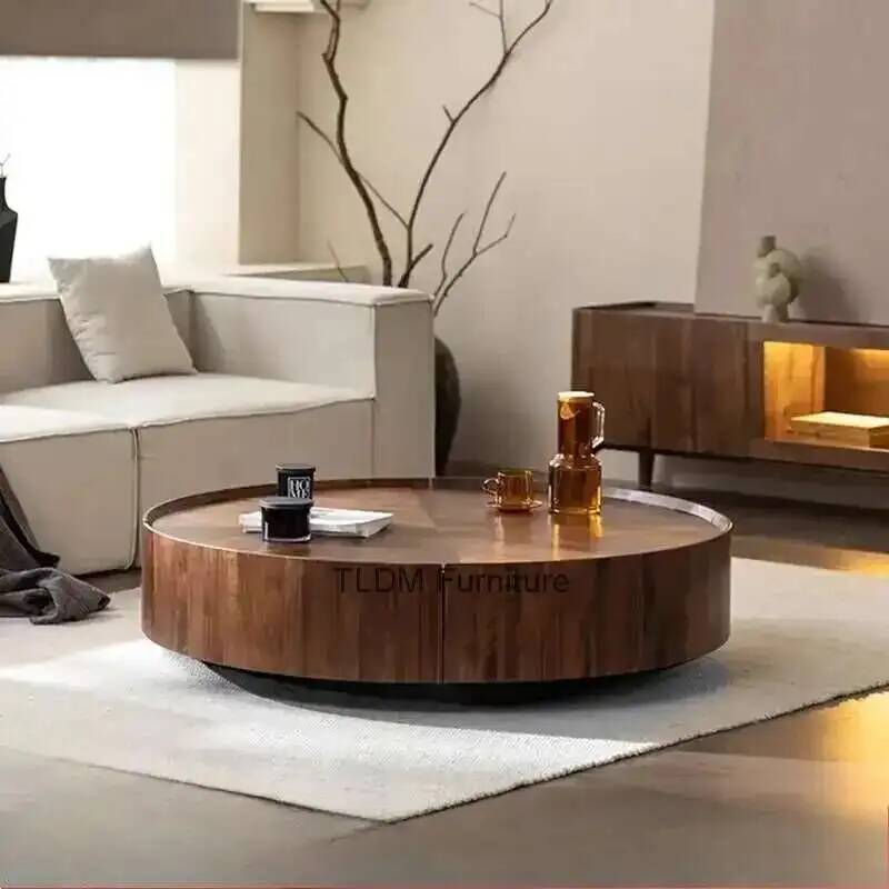 Smart Home Living - スマートコーヒーセンターテーブル、家具付き引き出し付きテーブル、テーブルインテーブル、リビングデセントロパラサラ、ホームファニチャー
