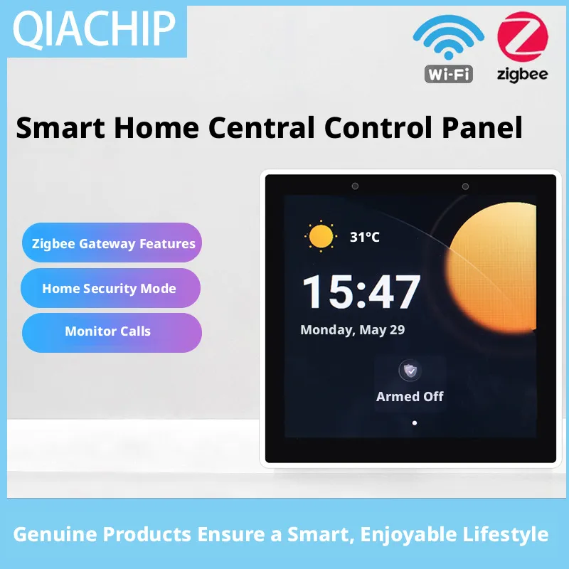 Smart Home Setup - スマートホーム86多機能セントラルコントロールスクリーンWiFiスイッチパネルタッチスクリーンホームセキュリティZigbee音声ゲートウェイ