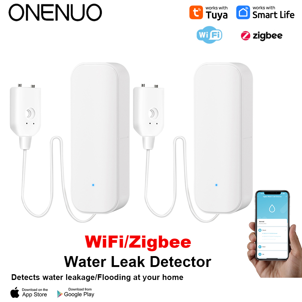 Smart Home Ikea - WiFi/Zigbee 水センサー Tuya 漏水警報洪水漏水検知器スマートホームライフアプリ水警報オーバーフロー警報セキュリティシステム