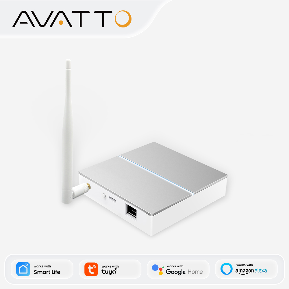 Smart Home Living - AVATTO Tuya ZigBee ゲートウェイ アンテナ付き スマート
