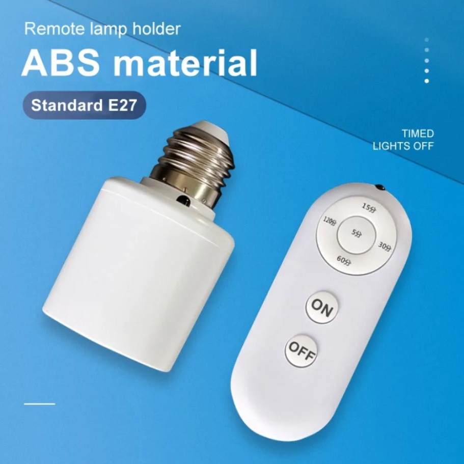Smart Home Setup - E27 60W ワイヤレスリモコン スマートタイマースイッチ ランプホルダー 110V