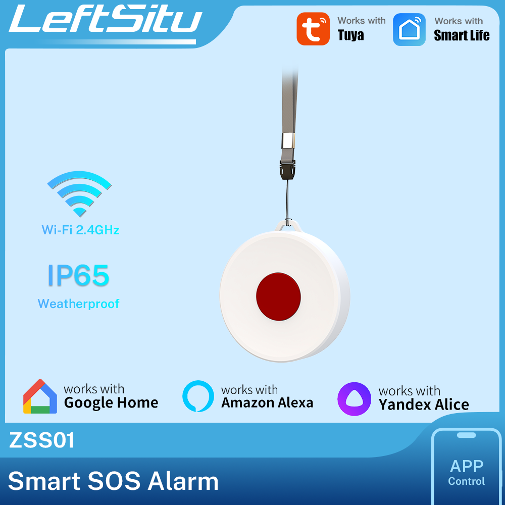 Smart Home Tuya - Tuya ZigBee スマートボタン IP65 リモートワイヤレスシーンスイッチ、家庭用電化製品の自動化 DIY