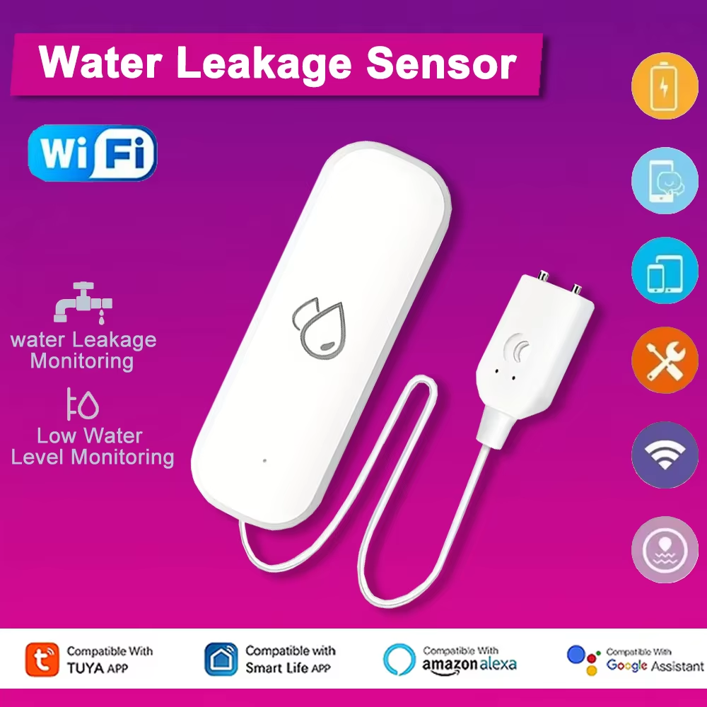 Smart Home Ikea - Tuya WiFi 水漏れ警報センサー スマートホーム 水漏れ検知器 スマートライフ製品