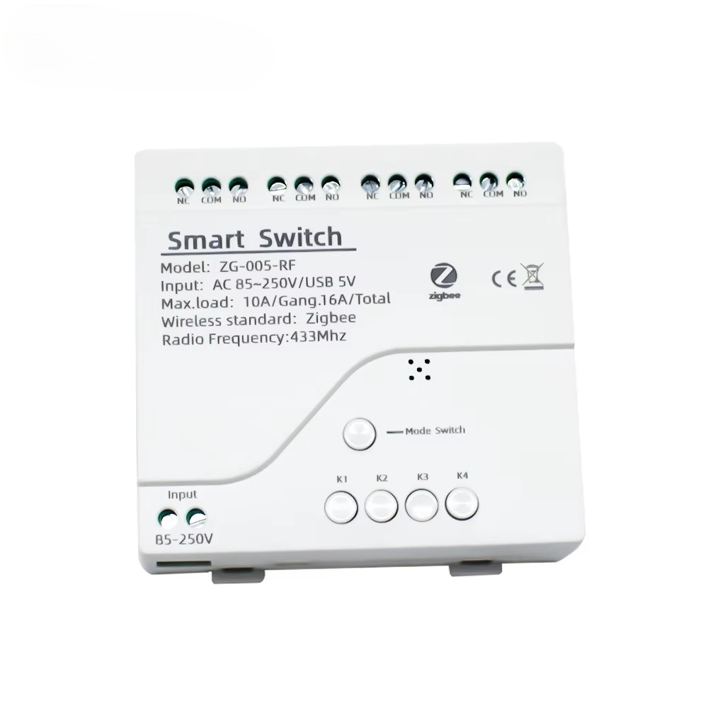 Smart Home Tuya - Tuya 4CH Zigbeeスイッチリレーモジュール USB 5V AC