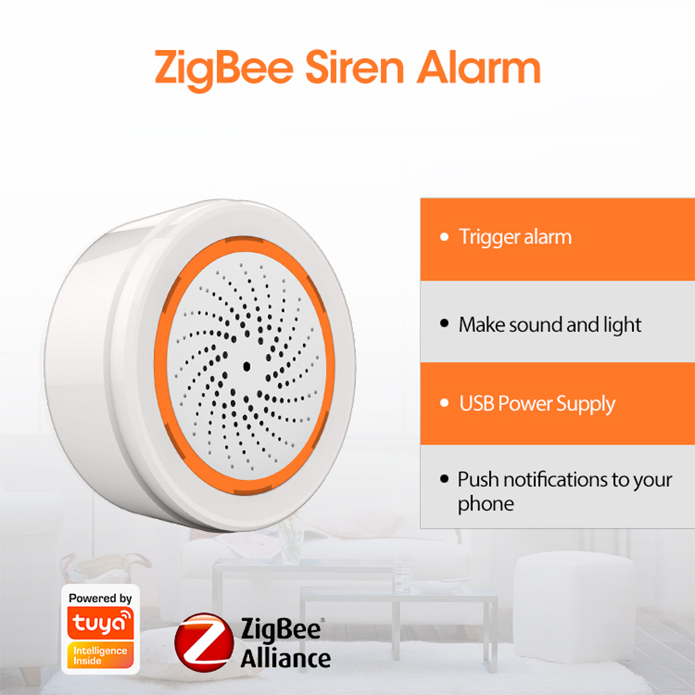 Coolcam Tuya Zigbee スマート サイレン  - Smart Home Living のレビューと価格