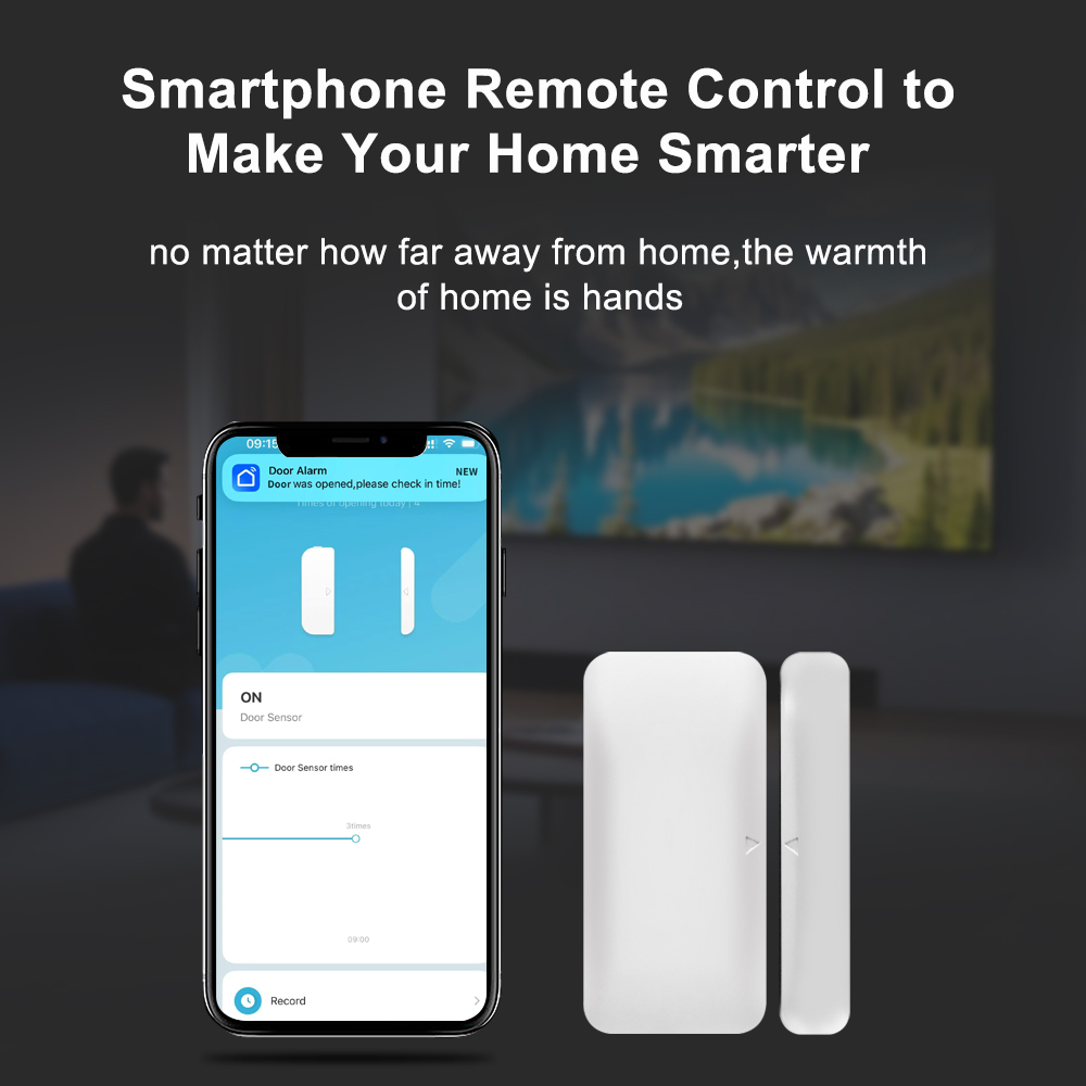 Tuya Zigbee ワイヤレスドア窓センサーミニスマート - Smart Home Setup のレビューと価格