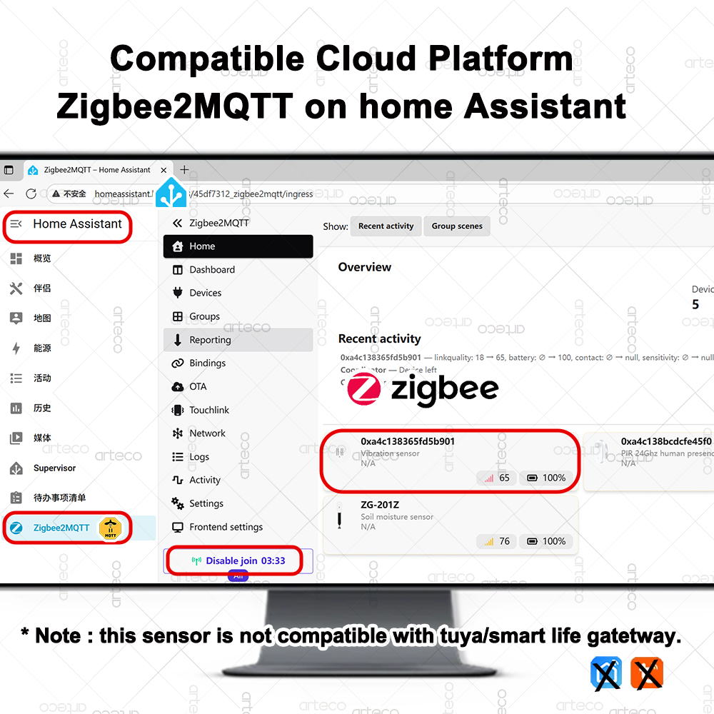 スマート ZigBee 3.0 振動センサー リモートモニタ - Smart Home Setup のレビューと価格