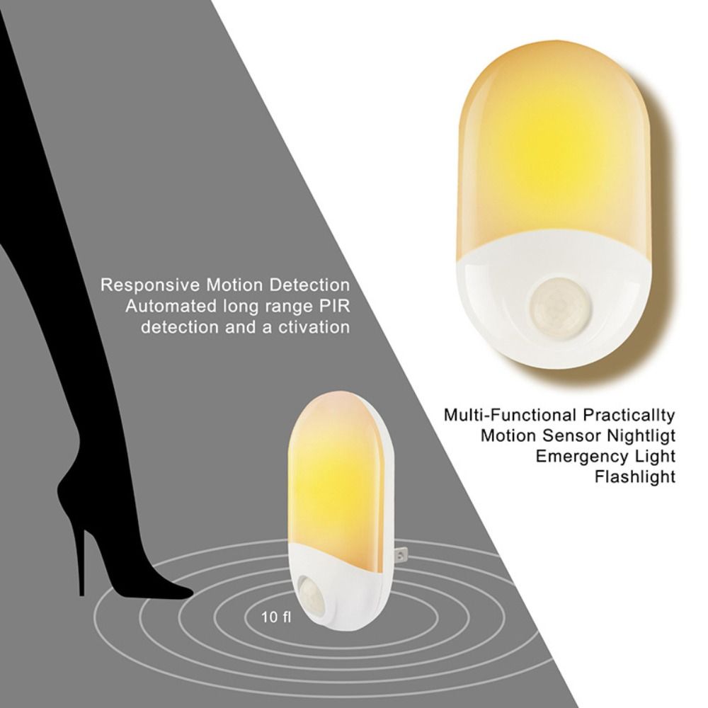 スマートセンサー付きLEDプラグインナイトライトABS優しい - Smart Baby Night Light のレビューと価格