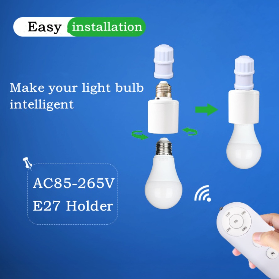 E27 60W ワイヤレスリモコン スマートタイマースイッチ - Smart Home Setup のレビューと価格