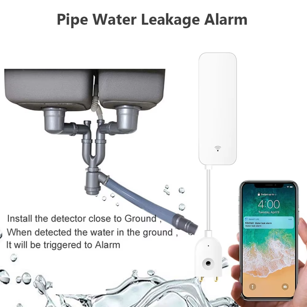 ZigBee WiFi 水漏れセンサー 洪水漏水警報器 Tu - Smart Home Ikea のレビューと価格