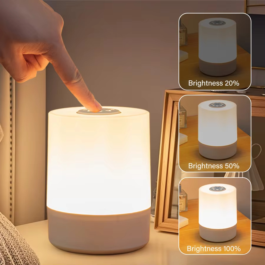 ベッドサイド LED タッチナイトライト調光可能な充電式デス - Smart Baby Night Light のレビューと価格