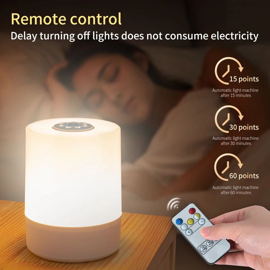 ベッドサイド LED タッチナイトライト調光可能な充電式デス - Smart Baby Night Light のレビューと価格