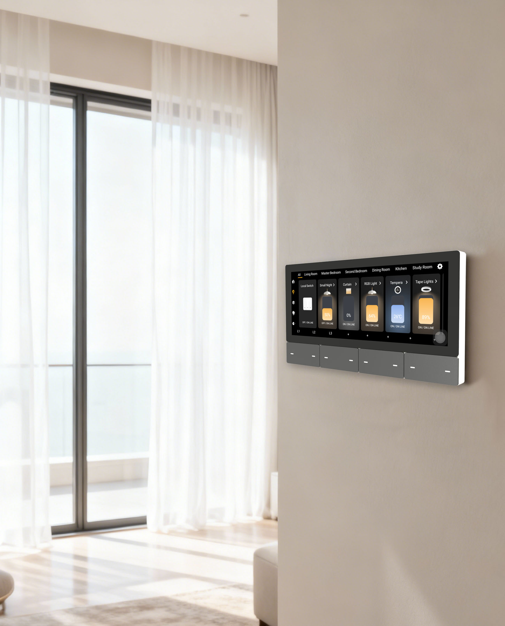 F5 Tuya UKタッチスクリーン音楽プレーヤーホストスマ - Smart Home Tuya のレビューと価格