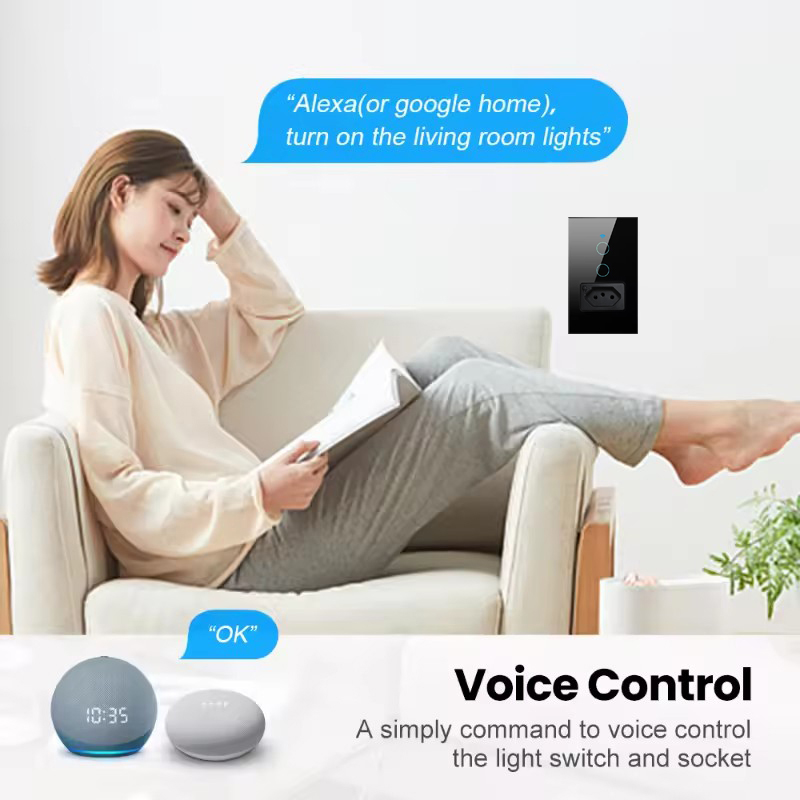 UNKAS Wifi スマートブラジルライトスイッチ壁ソケッ - Smart Home Tuya のレビューと価格