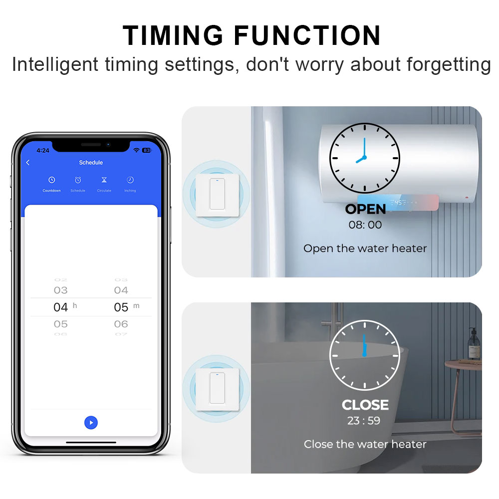 スマート給湯器スイッチ/WiFi&Bluetooth タッチ - Smart Home Ikea のレビューと価格