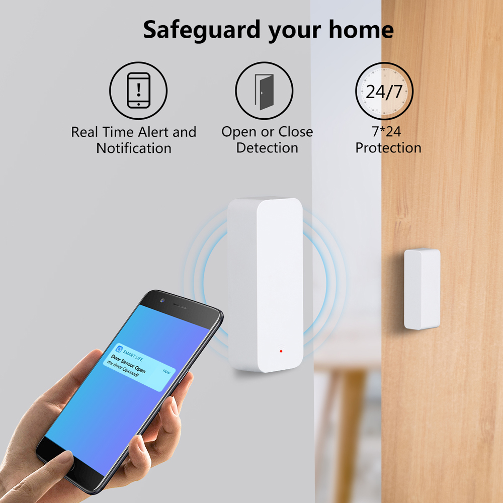 Tuya WiFi Zigbee ドア窓センサー接触センサー - Smart Home Tuya のレビューと価格
