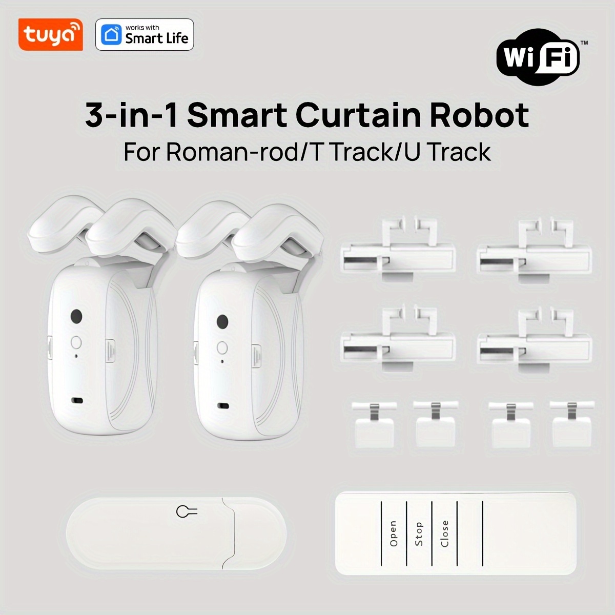 1/2個入り Tuya スマートWiFiカーテンロボット ( - Smart Home Living のレビューと価格