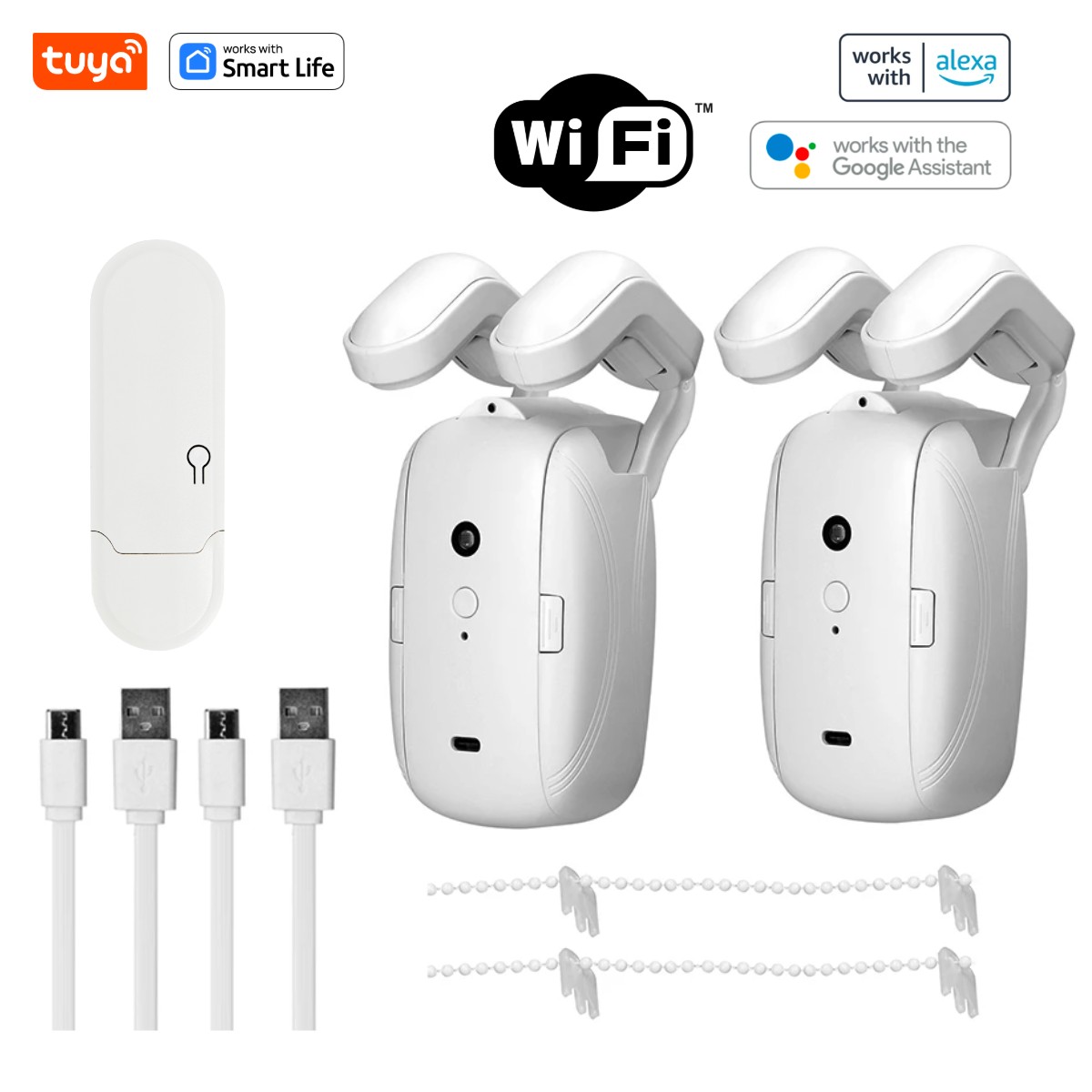 1/2個入り Tuya スマートWiFiカーテンロボット ( - Smart Home Living のレビューと価格