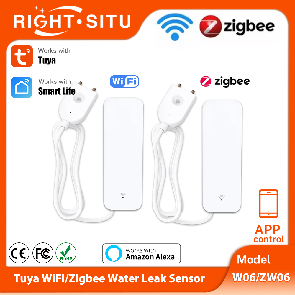 Tuya WiFi Zigbee 水センサー スマート漏水検 - Smart Home Ikea のレビューと価格
