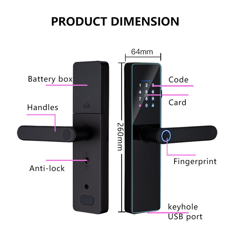 2026年新型WiFi Tuyaアプリ対応スマートドアロック - Smart Home Keyestudio のレビューと価格