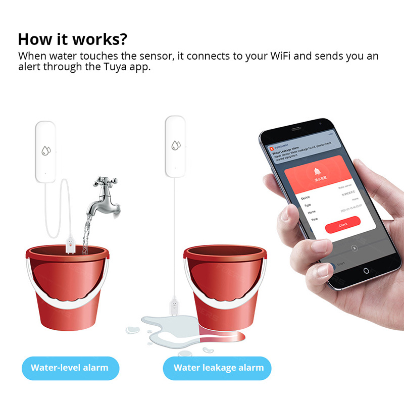 Tuya WiFi 水漏れ警報センサー スマートホーム 水漏 - Smart Home Ikea のレビューと価格