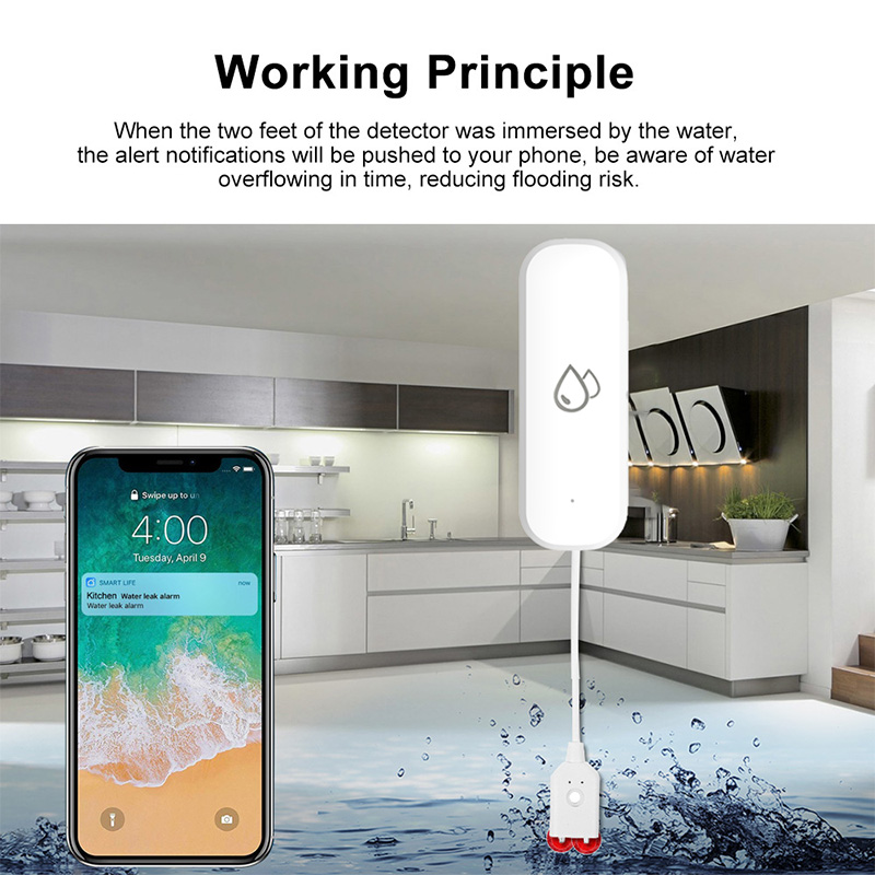 Tuya WiFi 水漏れ警報センサー スマートホーム 水漏 - Smart Home Ikea のレビューと価格