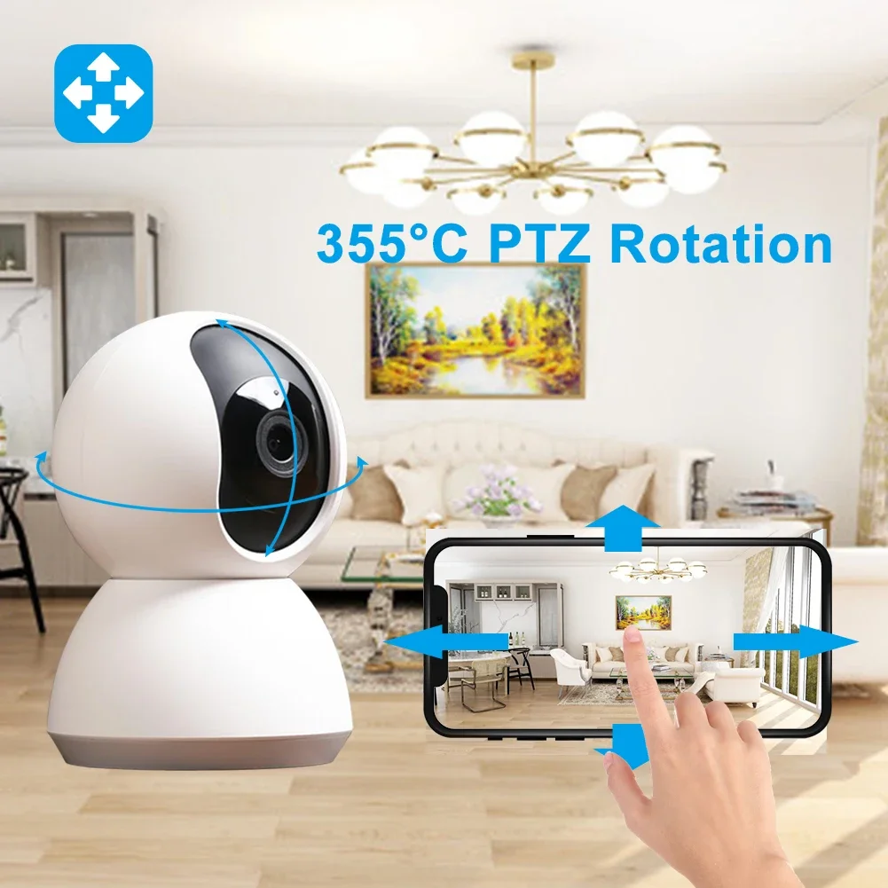 400W スマート Tuya 屋内カメラ 1080P 360 - Smart Baby Night Light のレビューと価格