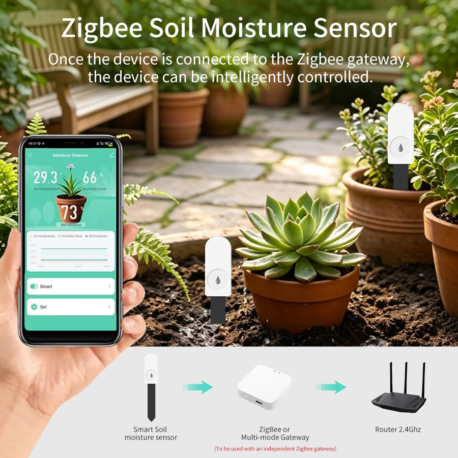 スマートZigbee 3.0土壌テスター、植物・庭園用湿度・ - Smart Home Setup のレビューと価格