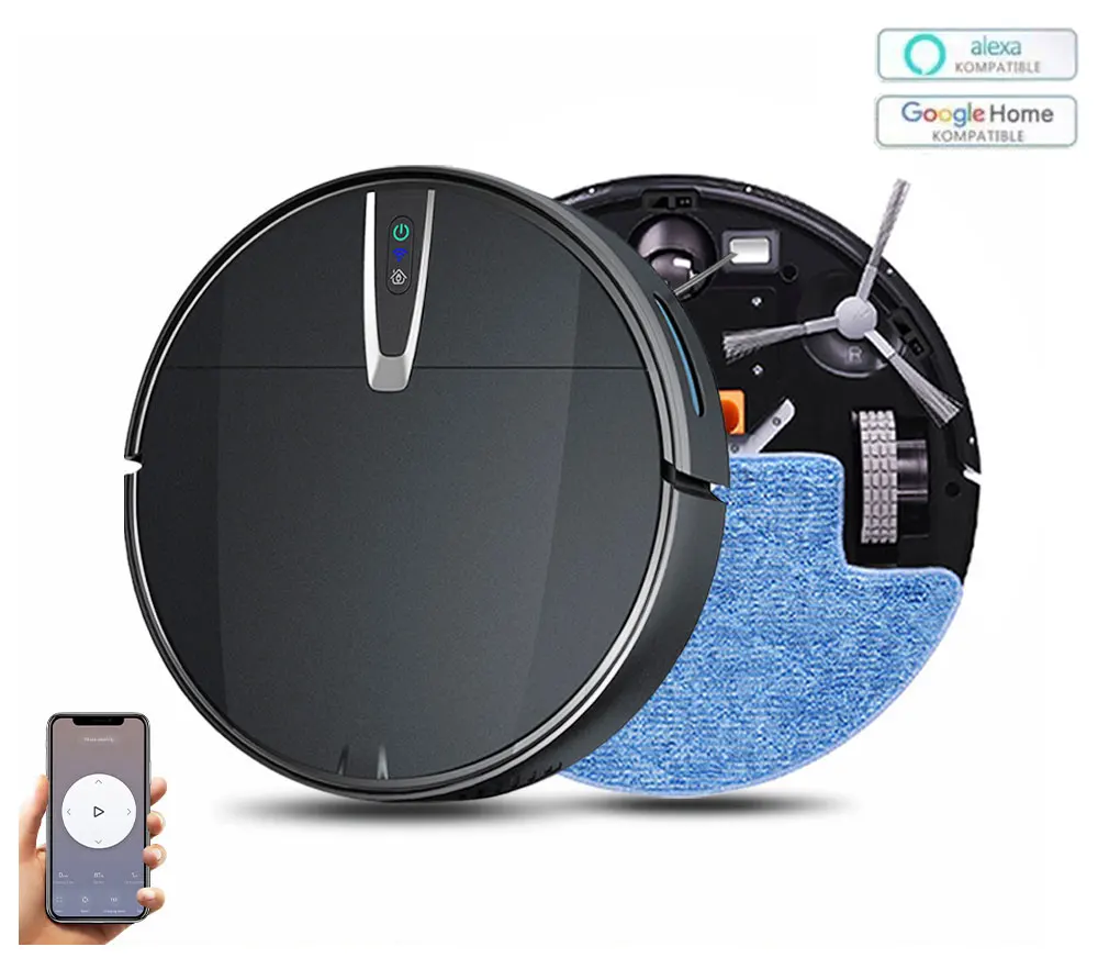 ロボット掃除機スマートモップクリーナー 3800PA 吸引力 - Smart Home Floor Plan のレビューと価格