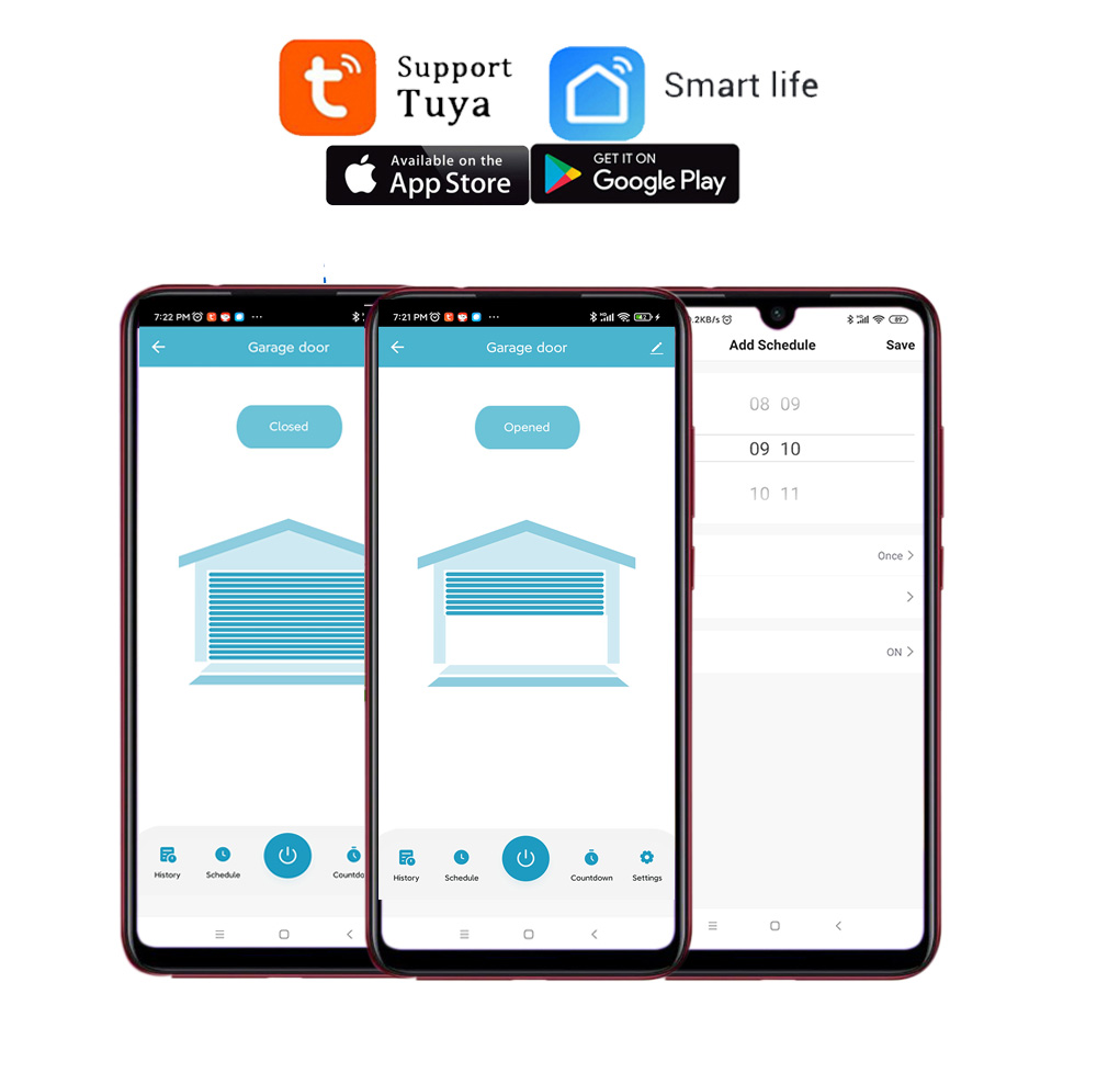 スマートガレージドアオープナーコントローラー,EUプラグ,A - Smart Home Living のレビューと価格
