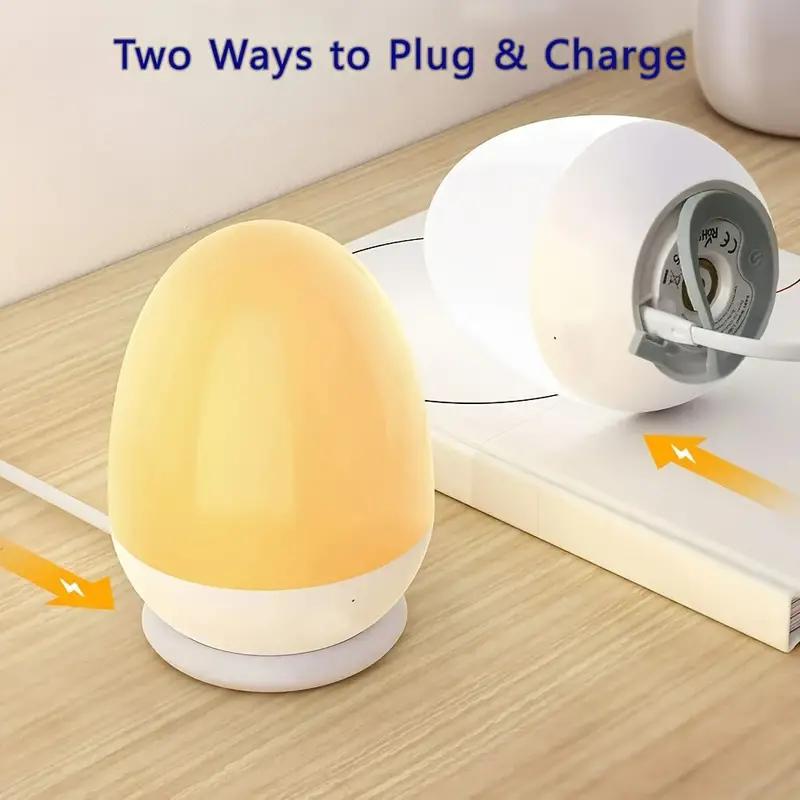 充電式のポータブルエッグナイトライト,ベビーケア用のタッチラ - Smart Baby Night Light のレビューと価格