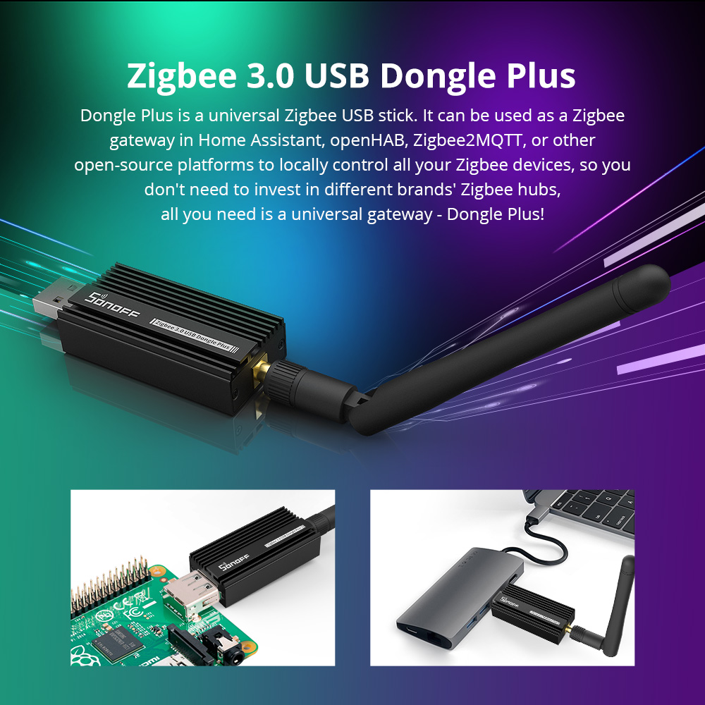 SONOFF Zigbee 3.0 USBドングルプラス Z - Smart Home Living のレビューと価格