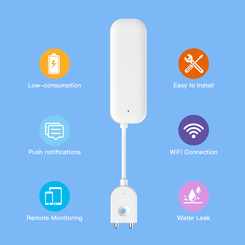 Tuya WiFi ZigBee 水センサー漏れ警報洪水漏水 - Smart Home Setup のレビューと価格