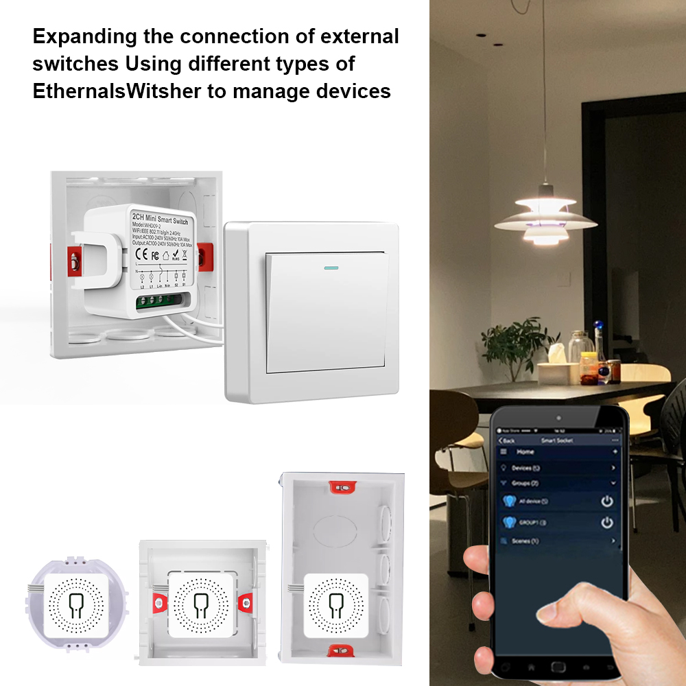 2ウェイTuyaスマートスイッチ2連スマートライトブレーカー - Smart Home Ikea のレビューと価格