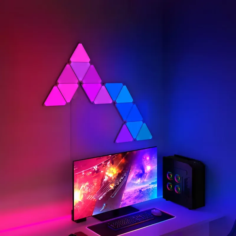 Banqcn 三角形LEDゲーミングセットアップRGBウォー - Smart Home Setup のレビューと価格
