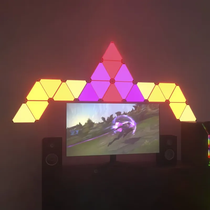Banqcn 三角形LEDゲーミングセットアップRGBウォー - Smart Home Setup のレビューと価格
