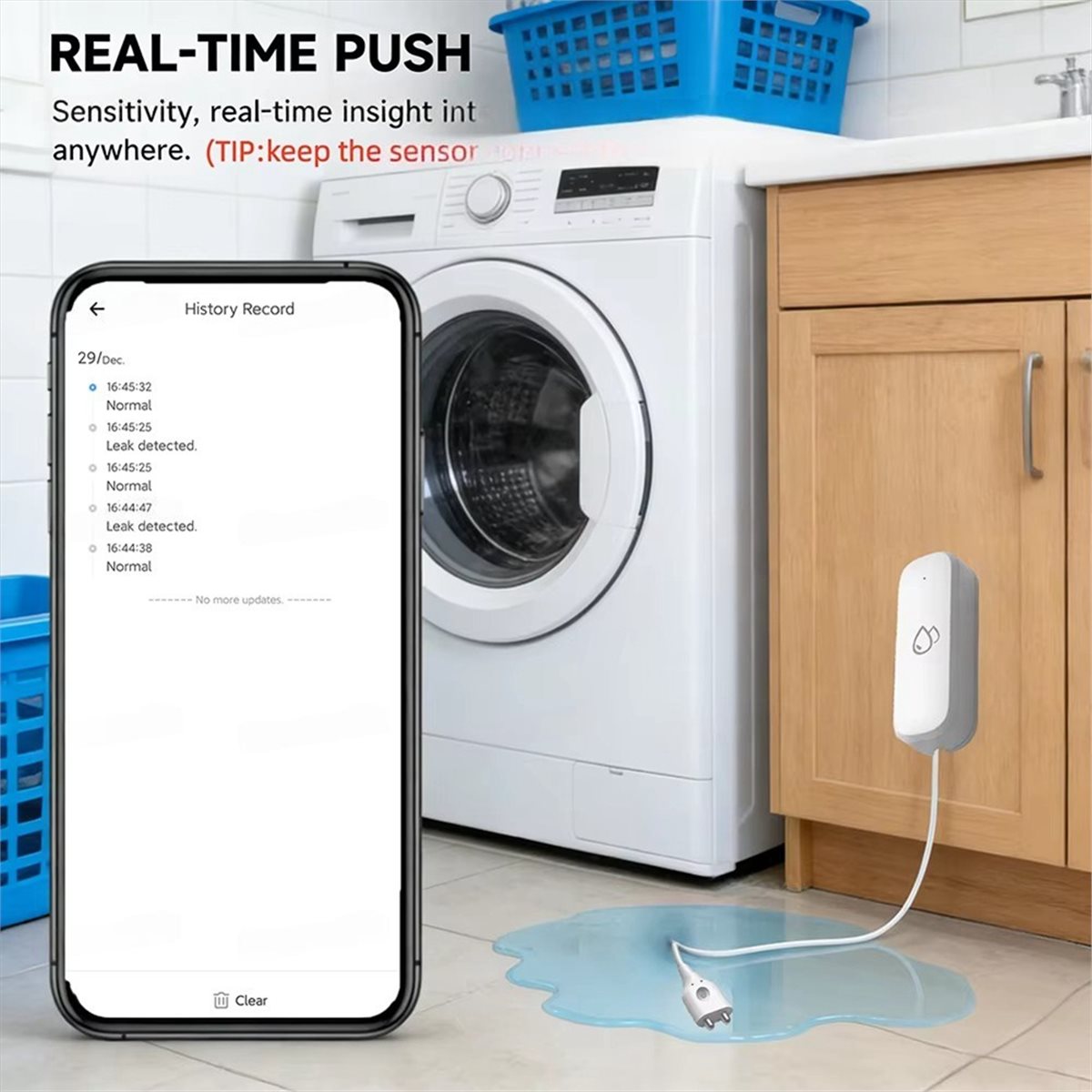 互換性のある ZigBee 水漏れセンサー アラーム スマー - Smart Home Tuya のレビューと価格
