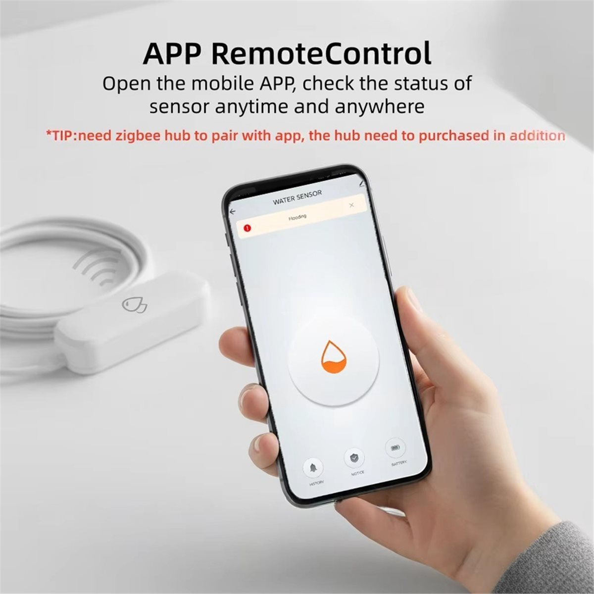 互換性のある ZigBee 水漏れセンサー アラーム スマー - Smart Home Tuya のレビューと価格